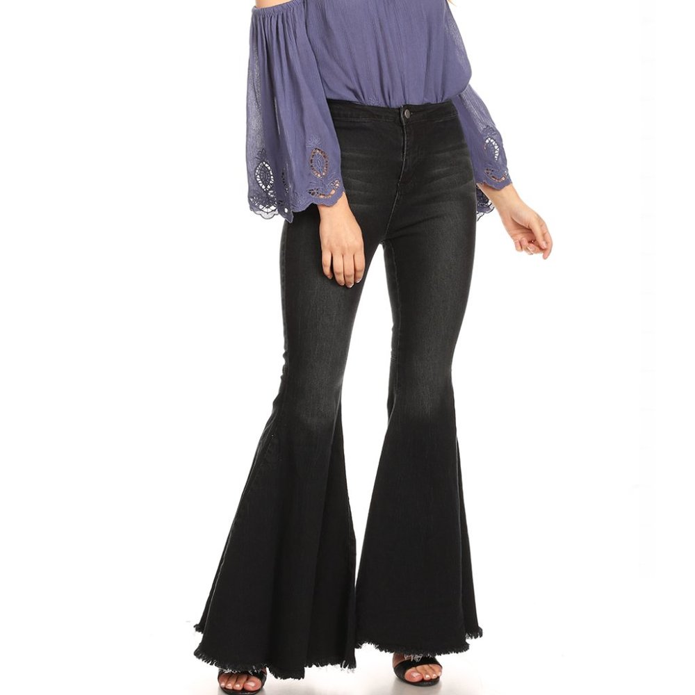 Bell Bottom High Waist Denim Jeans